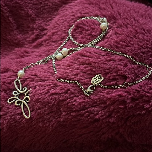 James Avery Silver Necklace with Pearl Accents - Picture 2 of 2